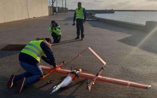 Drohnenflüge über der Nordsee